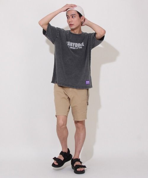 BABYDOLL（ベビードール）の「【綿100％】 親子お揃い 抜染Tシャツ 0498A（Tシャツ/カットソー・メンズ・ターコイズブルー/ブラック・S/M/L/XL）」の11枚目の写真