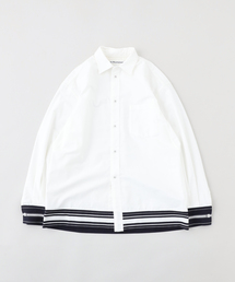 WHITE MOUNTAINEERING | White Mountaineering WIDE GUSSET SLEEVE BOX STRIPE シャツ(シャツ/ブラウス)