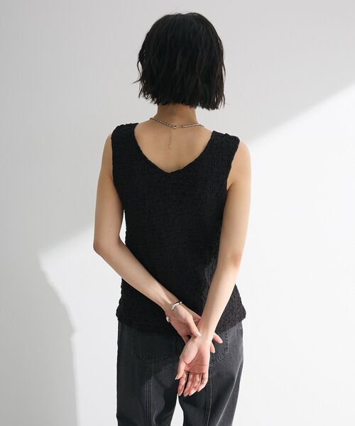 Green　Parks（グリーンパークス）の「表面感タンクトップ（タンクトップ・レディース・グリーン/アイボリー/ブラウン/ブラック・FREE）」の18枚目の写真