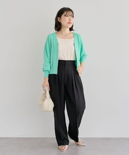 Green　Parks（グリーンパークス）の「表面感タンクトップ（タンクトップ・レディース・グリーン/アイボリー/ブラウン/ブラック・FREE）」の20枚目の写真