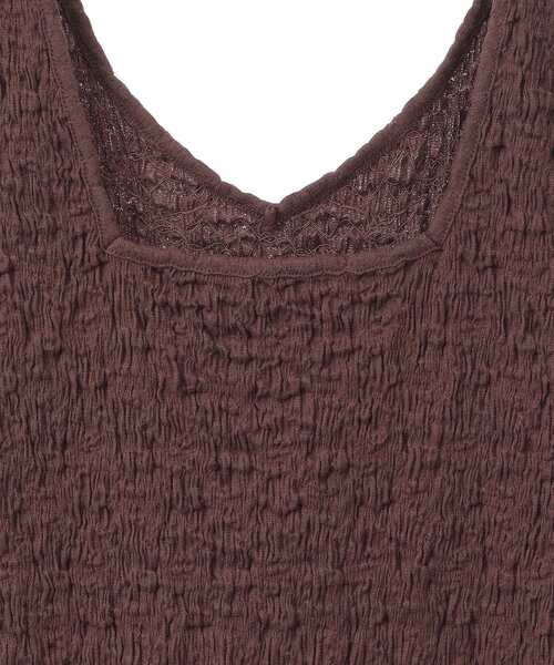 Green　Parks（グリーンパークス）の「表面感タンクトップ（タンクトップ・レディース・グリーン/アイボリー/ブラウン/ブラック・FREE）」の13枚目の写真