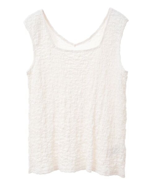 Green　Parks（グリーンパークス）の「表面感タンクトップ（タンクトップ・レディース・グリーン/アイボリー/ブラウン/ブラック・FREE）」の9枚目の写真