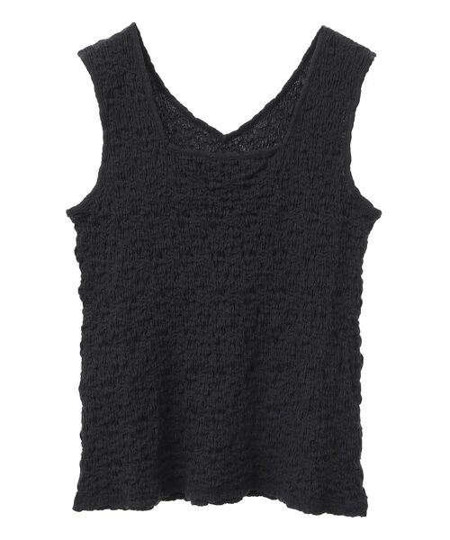 Green　Parks（グリーンパークス）の「表面感タンクトップ（タンクトップ・レディース・グリーン/アイボリー/ブラウン/ブラック・FREE）」の10枚目の写真