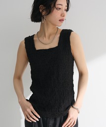 表面感タンクトップ