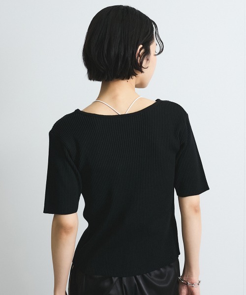 VICKY（ビッキー）の「サテンサイドラインパンツ≪手洗い可能≫（その他パンツ・レディース・オフホワイト/ブラック・M）」の18枚目の写真