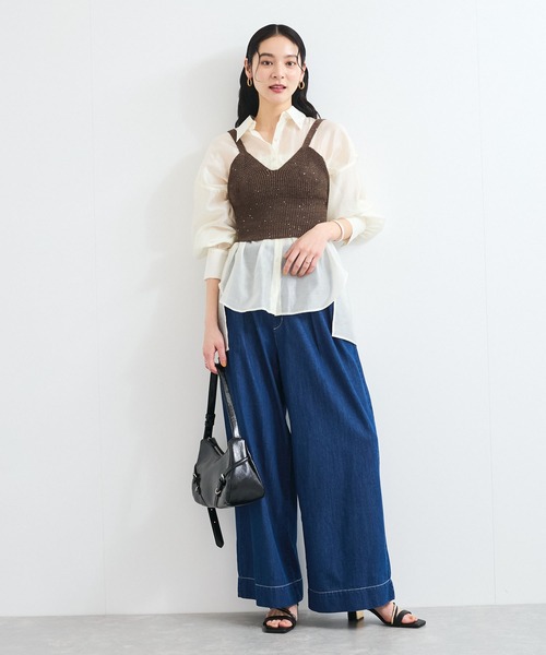 VIS（ビス）の「フロントベルトショルダーバッグ（ハンドバッグ・レディース・ブラック/ダークグリーン/シルバー・FREE）」の5枚目の写真