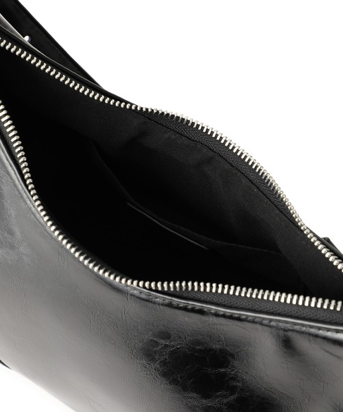 VIS（ビス）の「フロントベルトショルダーバッグ（ハンドバッグ・レディース・ブラック/ダークグリーン/シルバー・FREE）」の8枚目の写真