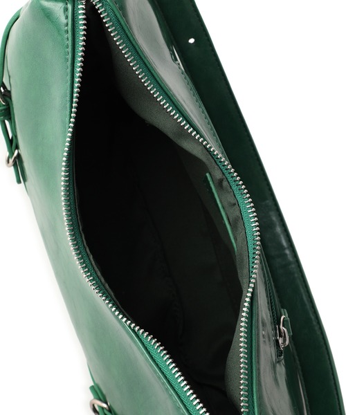 VIS（ビス）の「フロントベルトショルダーバッグ（ハンドバッグ・レディース・ブラック/ダークグリーン/シルバー・FREE）」の22枚目の写真