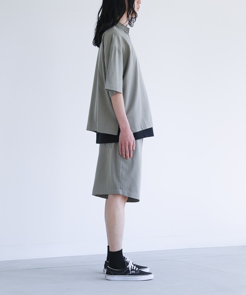セットアップ 2点セット】『スキッパーシャツ ＆ ハーフパンツ