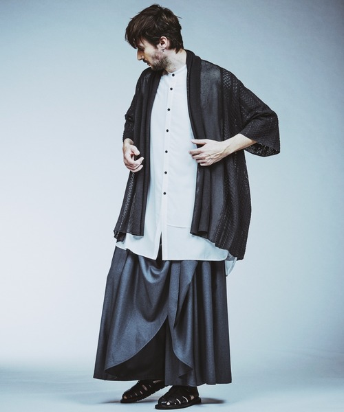 NO ID.（ノーアイディ）の「【NO ID.】Gather Baggy Drape Trousers / ギャザー バギー ドレープ トラウザーズ（その他パンツ・メンズ・グレー/ブラック・1/2）」の11枚目の写真