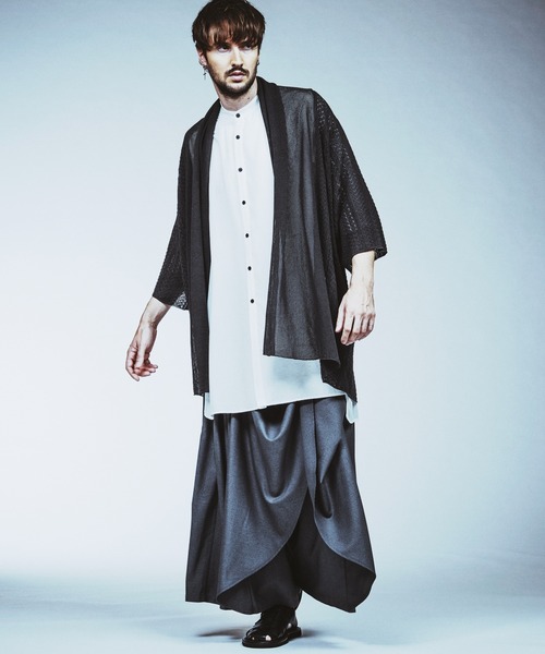 NO ID.】Gather Baggy Drape Trousers / ギャザー バギー ドレープ