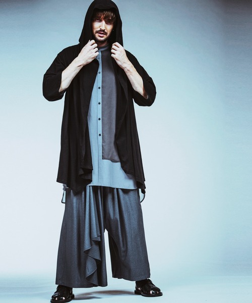 NO ID.（ノーアイディ）の「【NO ID.】Gather Baggy Drape Trousers / ギャザー バギー ドレープ トラウザーズ（その他パンツ・メンズ・グレー/ブラック・1/2）」の22枚目の写真