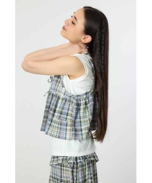 RODEO CROWNS WIDE BOWL（ロデオクラウンズワイドボウル）の「サマーチェックマルチウェイキャミソール（キャミソール・レディース・グリーン系その他/イエロー系その他/レッド系その他・FREE）」の7枚目の写真