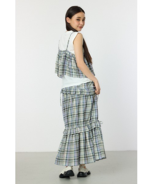 RODEO CROWNS WIDE BOWL（ロデオクラウンズワイドボウル）の「サマーチェックマルチウェイキャミソール（キャミソール・レディース・グリーン系その他/イエロー系その他/レッド系その他・FREE）」の10枚目の写真