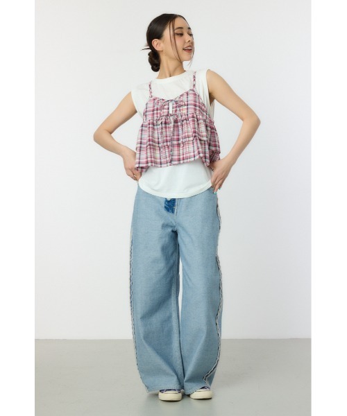 RODEO CROWNS WIDE BOWL（ロデオクラウンズワイドボウル）の「サマーチェックマルチウェイキャミソール（キャミソール・レディース・グリーン系その他/イエロー系その他/レッド系その他・FREE）」の22枚目の写真