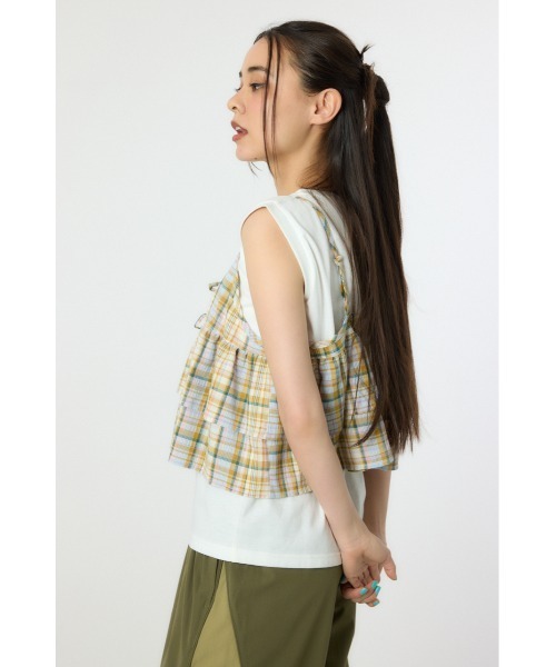 RODEO CROWNS WIDE BOWL（ロデオクラウンズワイドボウル）の「サマーチェックマルチウェイキャミソール（キャミソール・レディース・グリーン系その他/イエロー系その他/レッド系その他・FREE）」の13枚目の写真