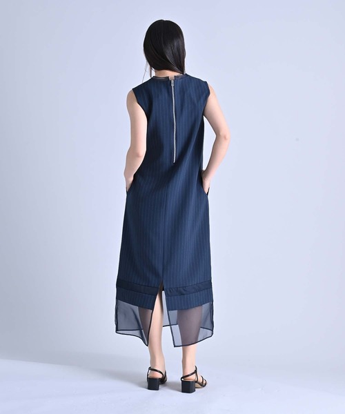 限定! Maggy London ペイントストライプ Vネック ワンピース Roxy TROPICAL GLOW MAXI STRIPE ウィメンズ ロングドレス