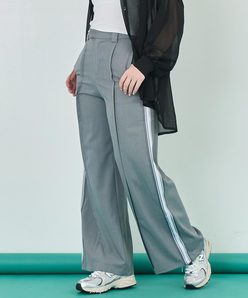 ANAP(アナップ)の「サイドライン ストレート スラックス パンツ(スラックス・レディース・グレー/ネイビー・S/M)」の20枚目の写真
