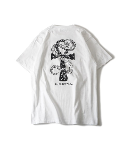 Subciety(サブサエティ)の「Ank tee(Tシャツ/カットソー・メンズ・ブラック×ゴールド/ブラック×ホワイト/ホワイト・XX-LARGE/X-LARGE/LARGE/MEDIUM/SMALL)」の5枚目の写真