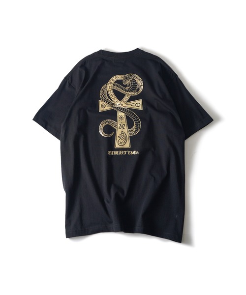 Subciety(サブサエティ)の「Ank tee(Tシャツ/カットソー・メンズ・ブラック×ゴールド/ブラック×ホワイト/ホワイト・XX-LARGE/X-LARGE/LARGE/MEDIUM/SMALL)」の7枚目の写真
