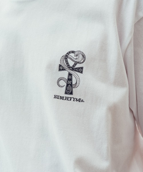 Subciety(サブサエティ)の「Ank tee(Tシャツ/カットソー・メンズ・ブラック×ゴールド/ブラック×ホワイト/ホワイト・XX-LARGE/X-LARGE/LARGE/MEDIUM/SMALL)」の11枚目の写真