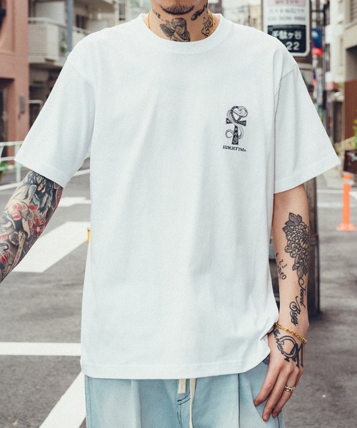Subciety(サブサエティ)の「Ank tee(Tシャツ/カットソー・メンズ・ブラック×ゴールド/ブラック×ホワイト/ホワイト・XX-LARGE/X-LARGE/LARGE/MEDIUM/SMALL)」の8枚目の写真