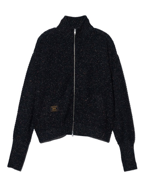 glamb（グラム）の「Nep Drivers Knit / ネップドライバーズニット（ニット/セーター・メンズ・ブラック/ブルー・M/L）」の3枚目の写真