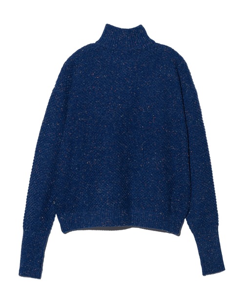 glamb（グラム）の「Nep Drivers Knit / ネップドライバーズニット（ニット/セーター・メンズ・ブラック/ブルー・M/L）」の5枚目の写真