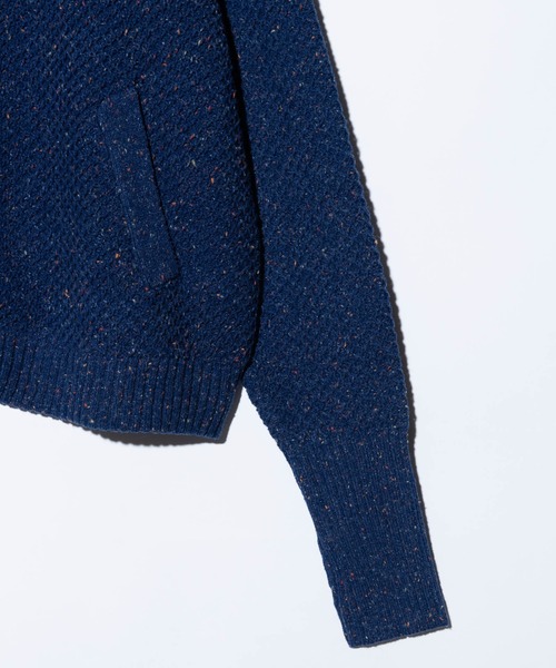 glamb（グラム）の「Nep Drivers Knit / ネップドライバーズニット（ニット/セーター・メンズ・ブラック/ブルー・M/L）」の13枚目の写真