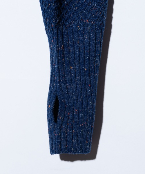 glamb（グラム）の「Nep Drivers Knit / ネップドライバーズニット（ニット/セーター・メンズ・ブラック/ブルー・M/L）」の14枚目の写真