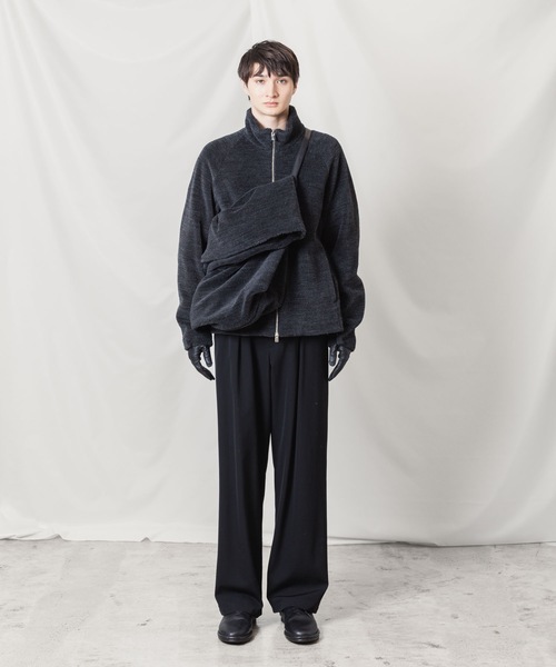 ATTACHMENT（アタッチメント）の「WO/ALPACA ボア ショルダーバッグ / WO/ALPACA BOA SHOULDER BAG（ショルダーバッグ・メンズ・オフホワイト/ダークグレー・ONE SIZE）」の11枚目の写真