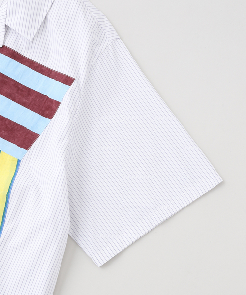 mii(ミー)の「mii (ミイ) パッチワーク ブロックプリント シャツ(シャツ/ブラウス・メンズ・その他・LARGE)」の4枚目の写真