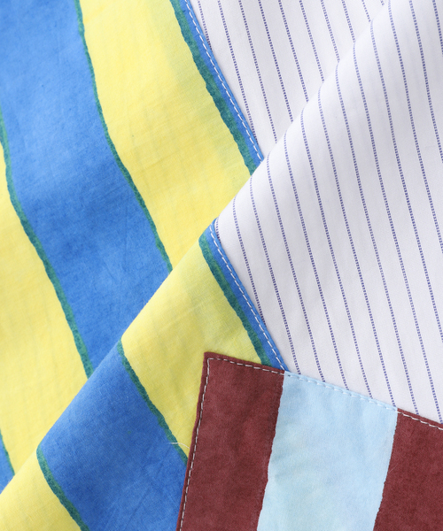 mii(ミー)の「mii (ミイ) パッチワーク ブロックプリント シャツ(シャツ/ブラウス・メンズ・その他・LARGE)」の7枚目の写真