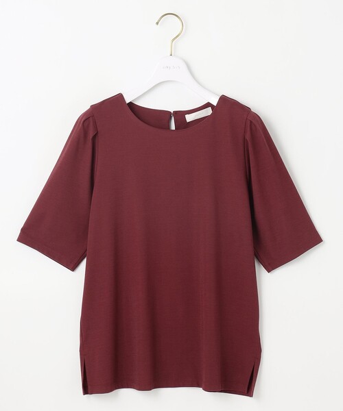 ANY SIS(エニィスィス)の「ハイストレッチスムースタックスリーブ カットソー(Tシャツ/カットソー・レディース・ダークグリーン系/ダークブラウン系/ネイビー系/ワイン系/アイボリー系/イエロー系・0)」の15枚目の写真