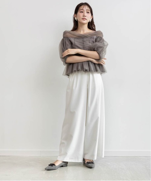 RANDA(ランダ)の「ミニリボンフラットパンプス(パンプス・レディース・グレー/アイボリー/ブラック・22.5/22/23/23.5/24/24.5/25/25.5/26)」の18枚目の写真