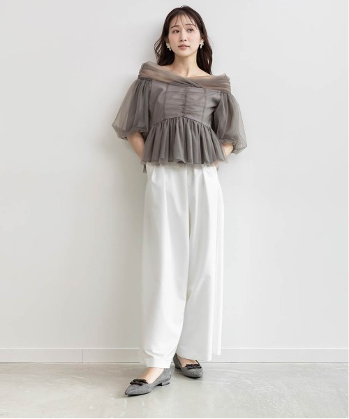 RANDA(ランダ)の「ミニリボンフラットパンプス(パンプス・レディース・グレー/アイボリー/ブラック・22.5/22/23/23.5/24/24.5/25/25.5/26)」の20枚目の写真