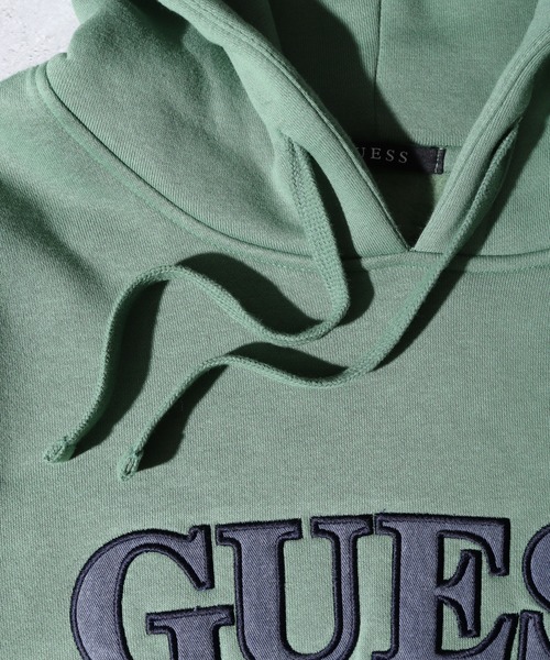 Guess(ゲス)の「GUESS UNI L/SLV HOODIES フーディ パーカー(パーカー・メンズ・ネイビー/グリーン/ライトグレー・S/M/L/XL)」の12枚目の写真