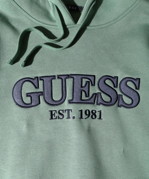 Guess(ゲス)の「GUESS UNI L/SLV HOODIES フーディ パーカー(パーカー・メンズ・ネイビー/グリーン/ライトグレー・S/M/L/XL)」の13枚目の写真