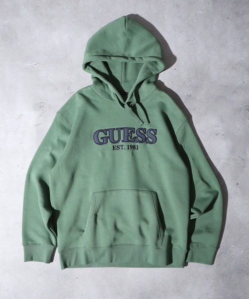 Guess(ゲス)の「GUESS UNI L/SLV HOODIES フーディ パーカー(パーカー・メンズ・ネイビー/グリーン/ライトグレー・S/M/L/XL)」の10枚目の写真
