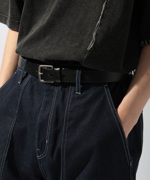 niko and...（ニコアンド）の「イタリアンレザーベルト（ベルト・メンズ・キャメル/ブラック・FREE）」の2枚目の写真