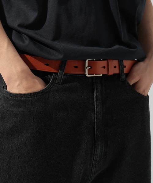 niko and...（ニコアンド）の「イタリアンレザーベルト（ベルト・メンズ・キャメル/ブラック・FREE）」の4枚目の写真