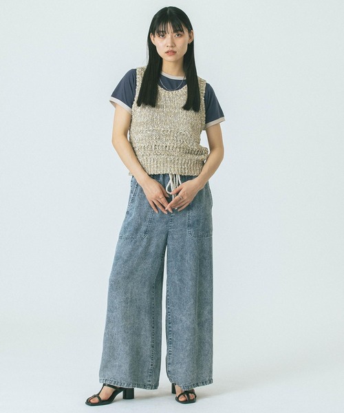 MULTI YARN KNIT TANK（ニット/セーター）｜ROSE BUD（ローズ