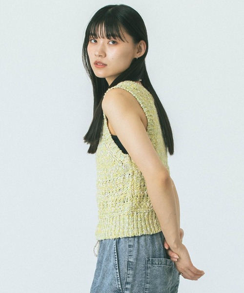 ニット セーター MULTI YARN KNIT TANK レディース MULTI YARN KNIT TANK（ニット/セーター）｜ROSE BUD（ローズ