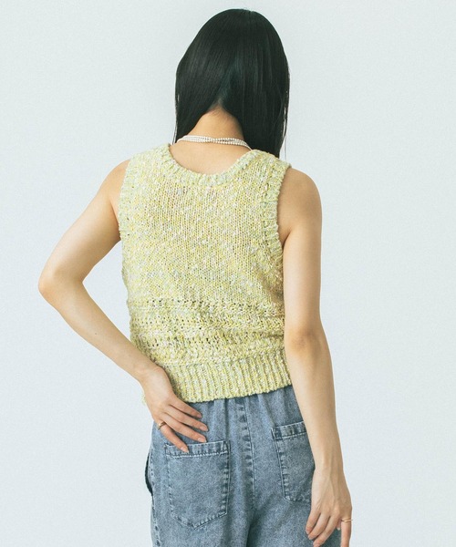 ニット セーター MULTI YARN KNIT TANK レディース MULTI YARN KNIT TANK（ニット/セーター）｜ROSE BUD（ローズ