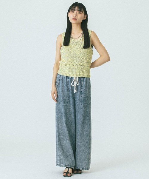 ROSE BUD(ローズバッド)の「MULTI YARN KNIT TANK(ニット/セーター・レディース・ブラック/ベージュ/グリーン・ONE SIZE)」の10枚目の写真