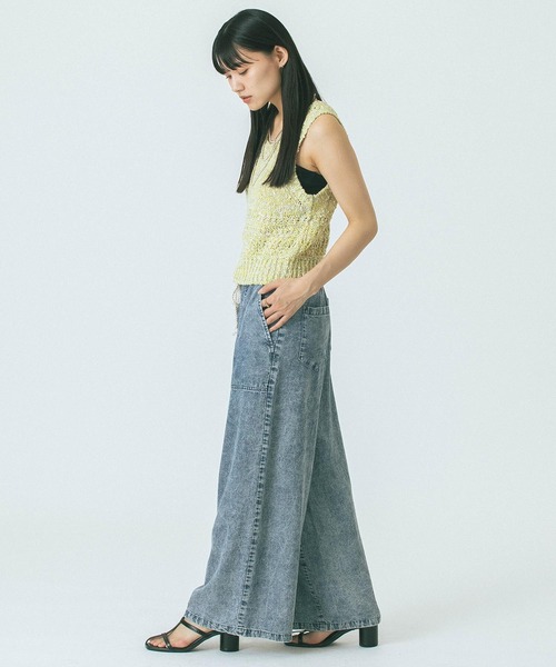 ROSE BUD(ローズバッド)の「MULTI YARN KNIT TANK(ニット/セーター・レディース・ブラック/ベージュ/グリーン・ONE SIZE)」の11枚目の写真