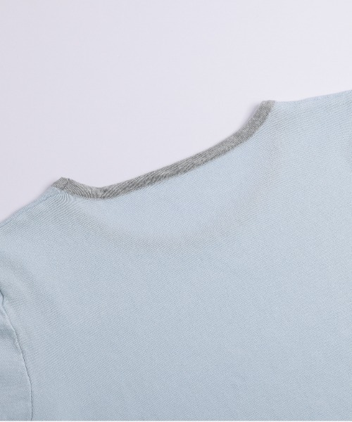 AMELY(エミリー)の「サマーニットTシャツ&ビスチェセット(アンサンブル・レディース・グレー/ブルー/ホワイト/ピンク・フリー)」の6枚目の写真