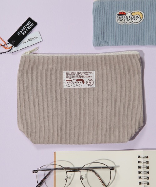 コーデュロイポーチM［OH！LOLLY DAY！］（ポーチ）｜studio