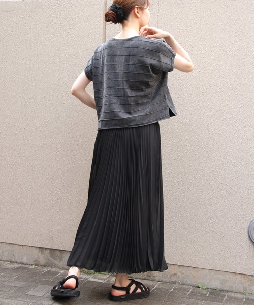 RYE TENDER（ライテンダー）の「RYE TENDER/ライテンダー　モラガトップ　MORAGA TOP（Tシャツ/カットソー・レディース・ブラック/グレー・0）」の8枚目の写真