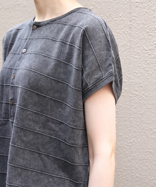 RYE TENDER（ライテンダー）の「RYE TENDER/ライテンダー　モラガトップ　MORAGA TOP（Tシャツ/カットソー・レディース・ブラック/グレー・0）」の9枚目の写真